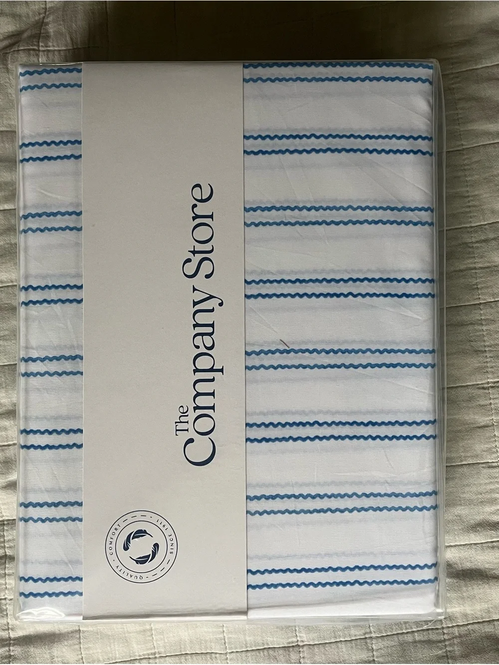 The Company Store Brand new squiggle stripe duvet cover - Queen